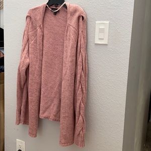 Open style knit sweater